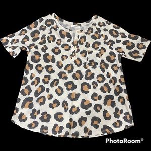 Cherish brand shirt, animal print, lg, never worn